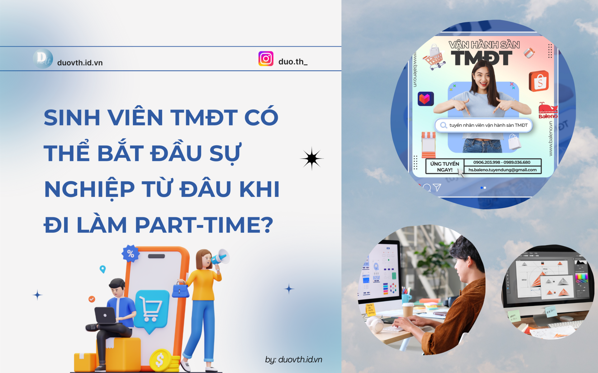 sinh viên TMĐT làm thêm